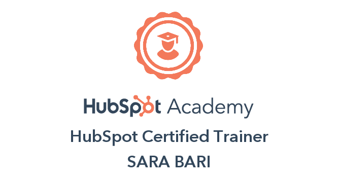 HubSpot Certified Trainer - Sara Bari