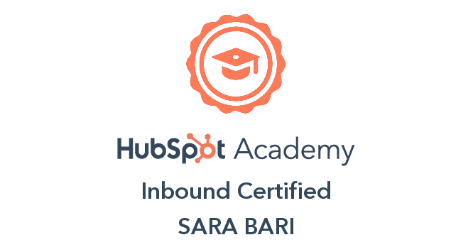 Inbound Certified - Sara Bari