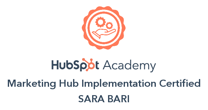 Marketing Hub Implementation Certified - Sara Bari