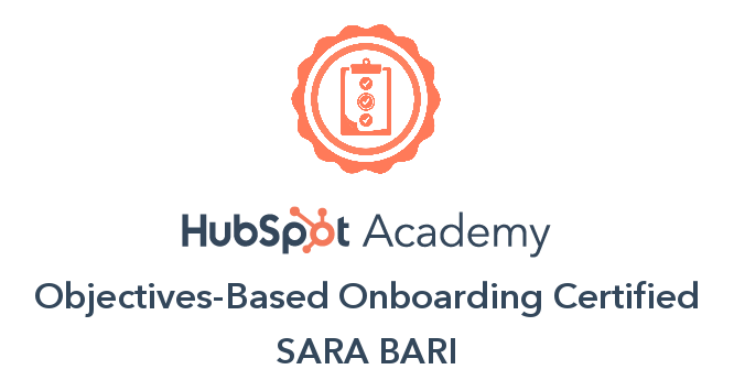 Objectives-Based Onboarding Certified - Sara Bari