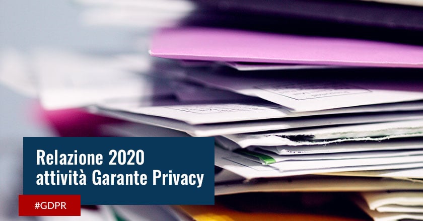 relazione 2020 garante privacy