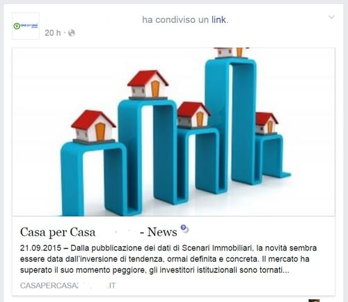 post su facebook per agenzie immobiliari